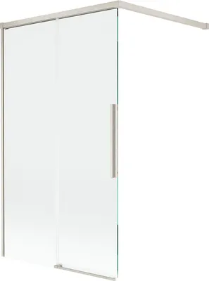 Immagine prodotto di Mexen Rox paratia per vasca da bagno a 2 ante scorrevoli 100 x 150 cm, trasparente, nichel spazzolato - 8C9-100-003-97-00