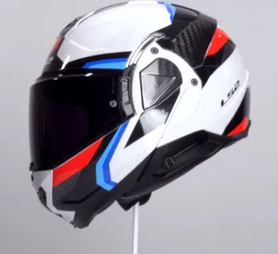 Produktbild von LS2 FF910 ADVANT II TRIPLE Klapphelm weiss-blau-rot S S in blau/rot/weiß