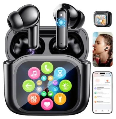 Produktbild von Bluetooth-Übersetzungs-Headset – Touchscreen Übersetzungsgerät mit 60h Akku, ANC & Netzwerkunabhängiger Übersetzer