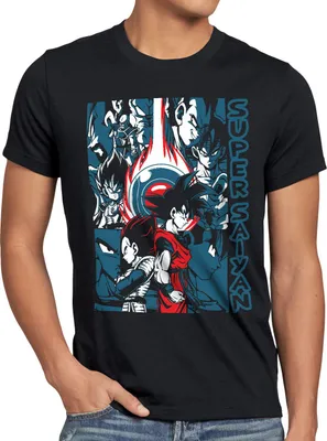 Produktbild von style3 Goku Vegeta Super Saiyan Herren T-Shirt turtle gt z roshi dragon