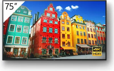 Produktbild von Sony FW-75BZ30J Display Digital Beschilderung Flachbildschirm 190,5 cm (75" ) IPS 4K Ultra HD Schwarz Eingebauter Prozessor Android 10 [] (FW-75BZ30J)