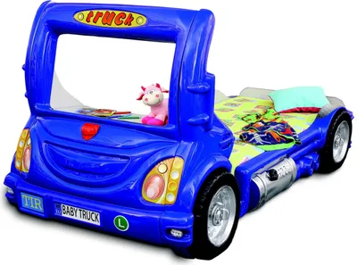 Produktbild von LKW Auto Truck Kinder Kinderbett Jugendbett Bett Betten Kindermöbel Neu Blau