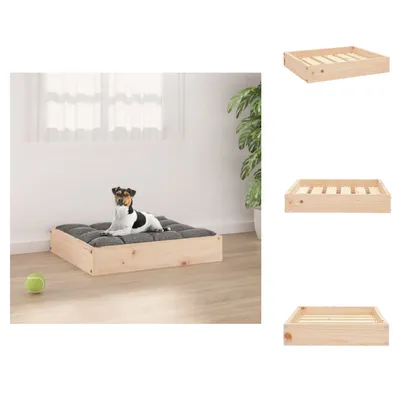 Obrázok produktu pre vidaXL Pelech pre psa 51,5x44x9 cm z masívneho borovicového dreva - Pelechy pre psov