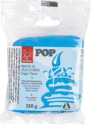 Zdjęcie produktu dla Pop Sugar Paste Cyan 250g Zuckerpaste - Modecor