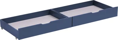 Produktbild von 2er-Set dunkelblau Aufbewahrungsschubladen für das Bett