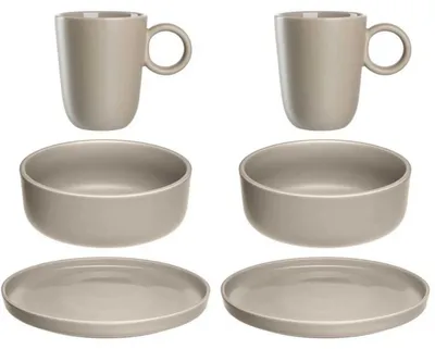 Produktbild von Leonardo Geschirr-Set Roma Beige (6-teilig)
