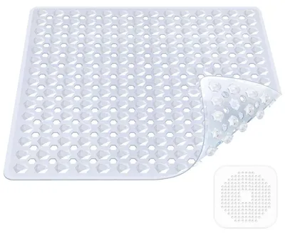 Produktbild von Badewannenmatte rutschfest Kinder 100x40cm Transparent schimmelresistent maschinenwaschbar