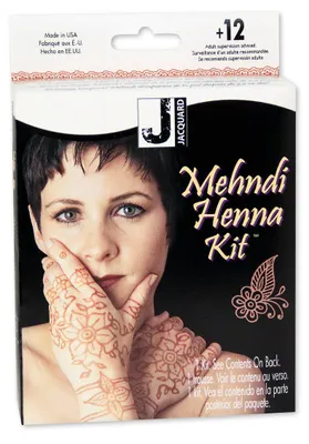 Produktbild von Jacquard Henna Set Mehndi Kit für kreative Tattoos multicolor
