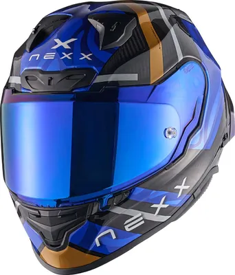 Produktbild von NEXX Helmet X.R3R SWIRL CARBON SKY BLUE (52-XXS)
