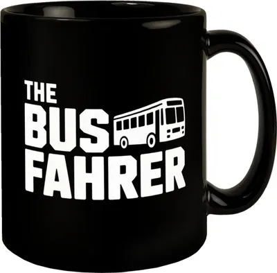 Produktbild von The Busfahrer Logo Tasse für Omnibusfahrer
