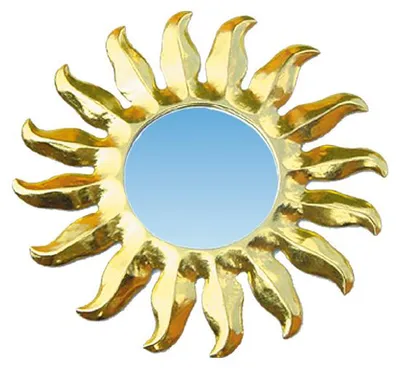 Produktbild von Spiegel "Sonne" gold 20cm