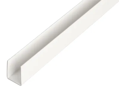 Obrázok produktu pre Alberts U-profil | Plast, biely | 1000 x 21 x 20 mm