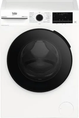 Produktbild von Beko BM3DT4844W, Frontlader, Freistehend, Weiß, Links, Tasten, Drehregler, AquaWave®