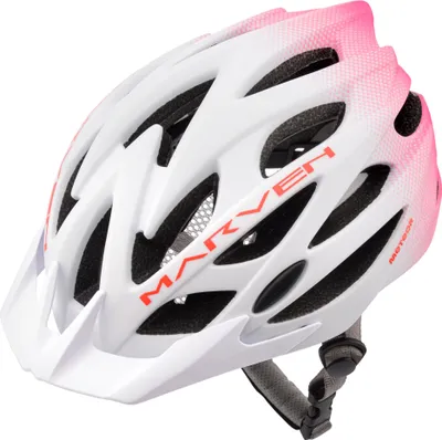 Zdjęcie produktu dla meteor Marven I kask rowerowy mężczyźni kobiety dzieci kask MTB kask rolkowy L 58-61 cm biały/czerwony