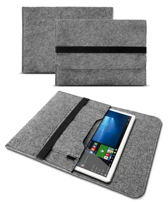 Produktbild von Tasche Tablet Samsung Galaxy Tab A6 10.1 Hülle Filz Case Sleeve Cover SchutzhülleFarben:Grau