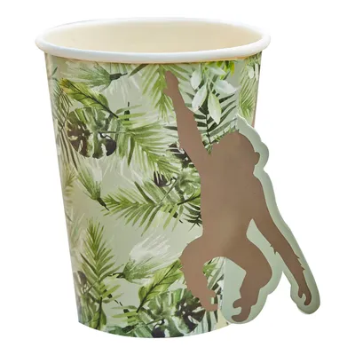 Productafbeelding van Set 8 kartonnen bekertjes | Jungle