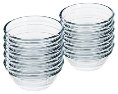 Glasschälchen-Set, 10 Stück, Ø 6 cm, 40 ml, für Marmelade & Dips
