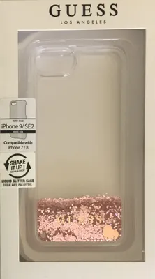 Produktbild von Guess TPU Backcover Hardcase Double Layer Glitter für  iPhone 7 8 SE2 rot Hülle