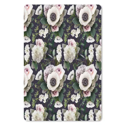 Produktbild von MuchoWow® Mauspad Mousepad Blumen - Anemone - Muster 40x60 cm - Mousepads - Maus Mat - Pad - Mausunterlage - Schreibtisch Accesoire