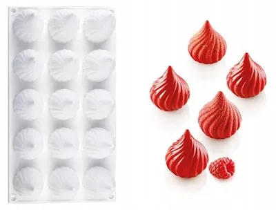 Produktbild von Elhandel Silikonform für 15 Einzelportionen Pralinen Desserts