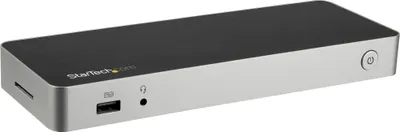 Produktbild von StarTech.com USB-C Dual 4K Monitor Dockingstation für Laptops - DP / HDMI - Windows / Mac - USB 3.0 SD Kartenleser - 60W Power Delivery - Docking Station - HDMI, DP