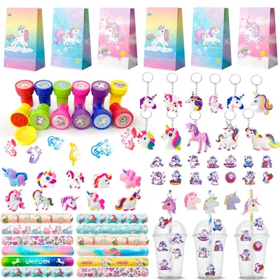 Einhorn-Geschenkset, 134-teilig, für Mädchengeburtstag