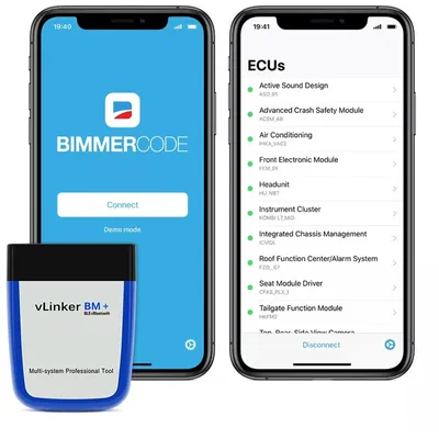 Obrázek produktu pro Vgate vLinker BM+ OBD II autodiagnostika pro BMW a Mini, Bluetooth 4.0 + BLE, BimmerLink/BimmerCode
