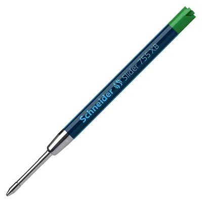 Produktbild von Schneider Schreibgeräte Slider 755, Grün, Extrabreit, Edelstahl, Kugelschreiber, ISO G2, 10 Stück(e)