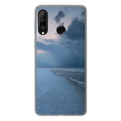 Produktbild von MuchoWow® Handyhülle Schutzhülle Hülle für Huawei P30 Lite Nordsee - Sturm - Wasser Silikon Softcase Handy Hülle - Handyhülle
