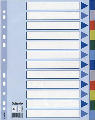 Produktbild von Esselte Intercalari in polipropilene, 225 mm, 297 mm, 2 g