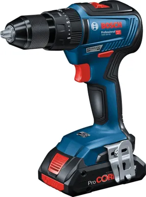 Image de Perceuse à percussion sans fil Bosch GSB 18V-55, 2 batteries ProCORE18V, chargeur rapide GAL 18V-40, 1 pièce.