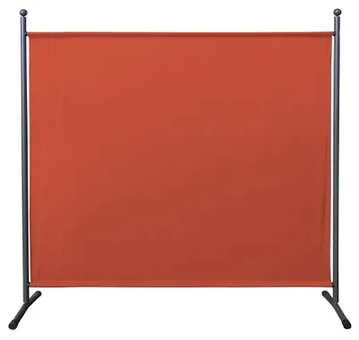 Paravent 180 x 178 cm Stoff blickdicht Raumteiler Sichtschutz
