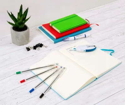 Produktbild von MemoBe Kugelschreiber Blau 0,7 mm Büro-Set