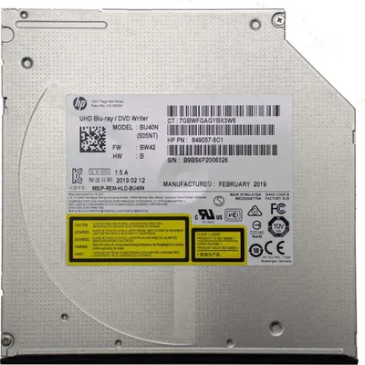 Immagine prodotto di Masterizzatore Lettore 9.5mm Blu-ray Dvd Cd Slim Ultra Hd 4k Odd Disco