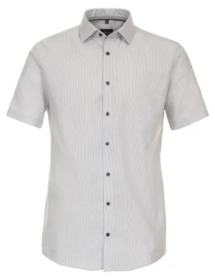 Produktbild von Venti - Modern Fit - Herren Kurzarm Business Hemd (634079600), Größe:38, Farbe:Silber (700)