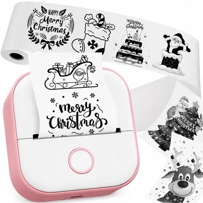 Image de Imprimante thermique mini Phomemo T02 pour photos, notes et étiquettes, couleur rose