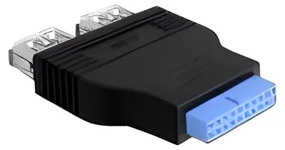 Obrázok produktu pre DeLOCK 65324, USB 3.0, 19 Pin Buchse, Čierna