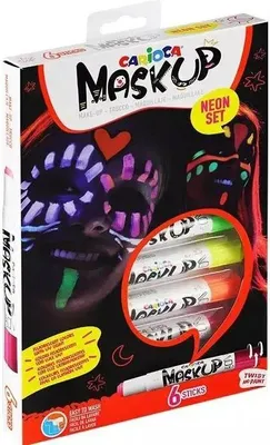 Zdjęcie produktu dla Kredki Do Twarzy Carioca 6Kol Neon 1563