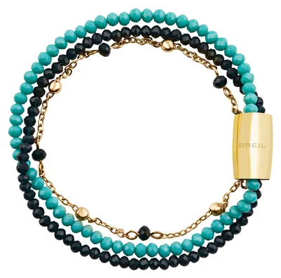 Produktbild von Juwel BREIL Sammlung MAGNETICA SYSTEM, ARMBÄNDER aus DAMEN in SILBER UND EDELSTAHL Farbe GOLD messen 19,5 mit KRYSTAL - TJ3769