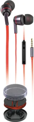 Produktbild von VIVanco™In-Ear Headset Rot – Hochwertiger Sound für alle 3,5mm Geräte