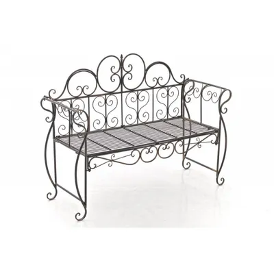 Produktbild von CLP Gartenbank Minna romantische Metallbank im Jugendstil belastbar bis 180 kg bronze