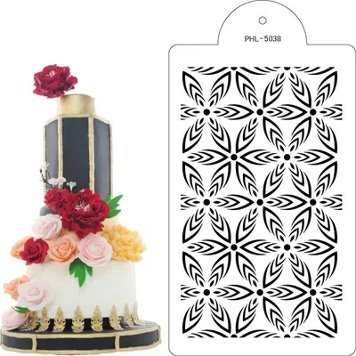 Zdjęcie produktu dla Szablon hipno flower 40x21cm - Cakesicq