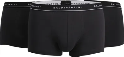 Produktbild von BALDESSARINI Herren Shorts 3er Pack - Pants, Stretch Baumwolle Schwarz M