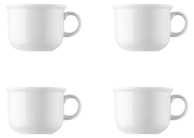 Produktbild von 4 x Kaffee-Obertasse - Trend Weiß - Thomas - 11400-800001-14742 Porzellan Geschirr -