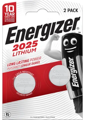 Zdjęcie produktu dla Ogniwo guzikowe Energizer CR2025 155mAh 3V 2szt