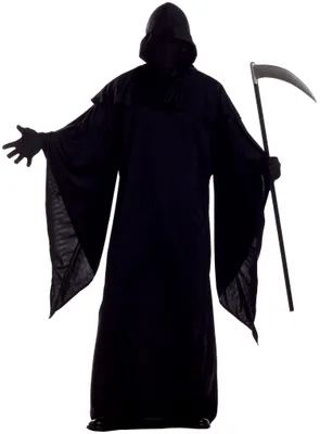 Produktbild von Schwarze Halloween Robe Größe: L