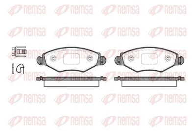 Produktbild von REMSA Bremsbeläge Satz Vorne Bremsklötze passend für PEUGEOT 206 Schrägheck (2A/C) 0643.20