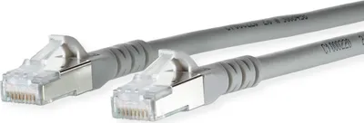 Produktbild von METZ CONNECT Patchkabel Cat.6A AWG 26, LSOH, grau, 3 m
