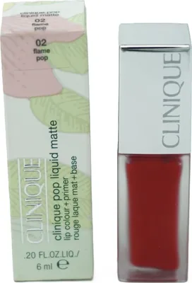 Produktbild von Clinique Pop liquid Matte Lippenstift  6ml 02 flame pop