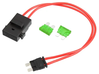 Sicherungsadapter 32V mit 2x 30A Flachsicherungen